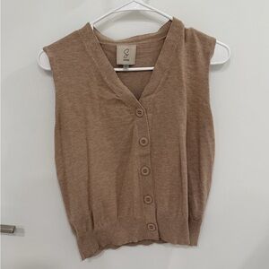 Beige Knit Top SET
